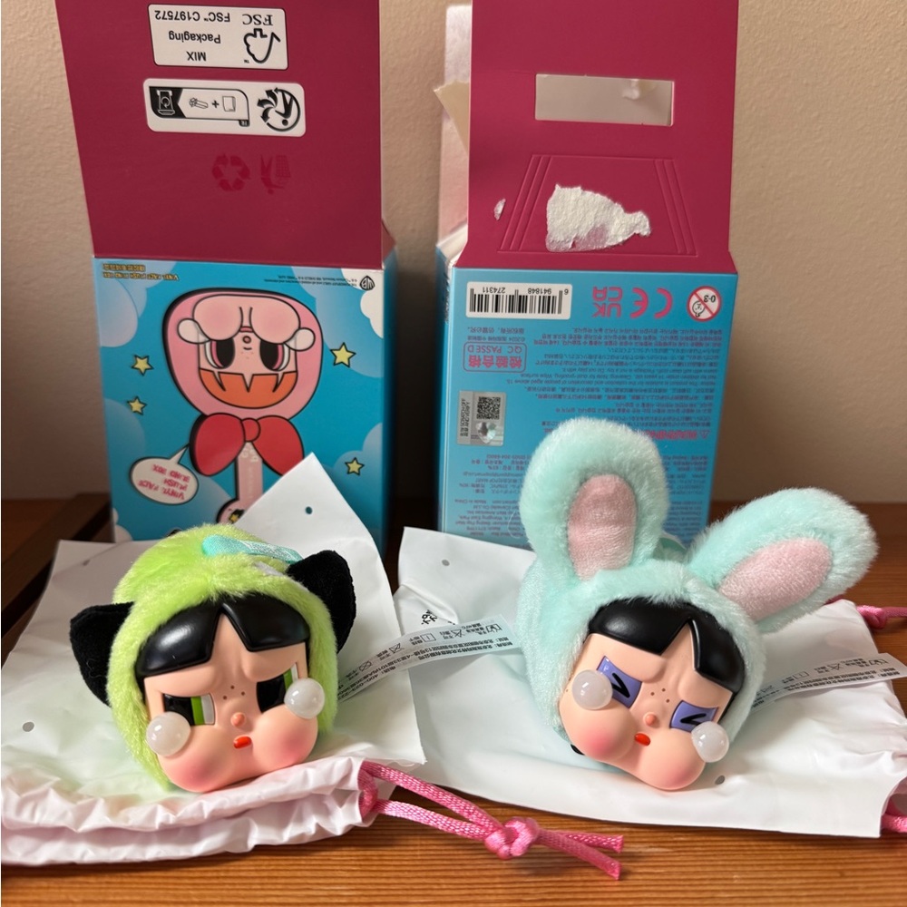 CRYBABY * Powerpuff Girls-Vinyl
Face Plush Blind Box buttercup & bunny buttercup